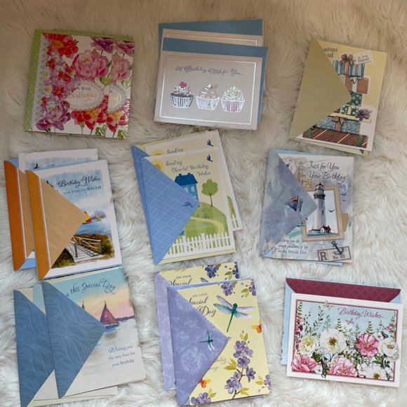 15 Assorted Birthday Cards with matching print envelopes - Picture 1 of 14